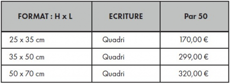 Tarif autocollant vinyl fond blanc ou jaune pour notaire ou agence immobilière Tarif autocollant vinyl fond blanc ou jaune pour notaire ou agence immobilière